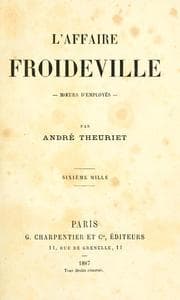 Tapa de L' affaire Froideville - moeurs d'employés