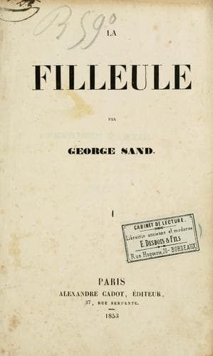 Tapa de La filleule