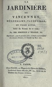 Tapa de La jardinière de Vincennes