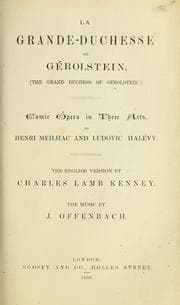 Tapa de La Grande-Duchesse de Gerolstein =
