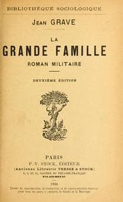 Tapa de La Grande famille, roman militaire
