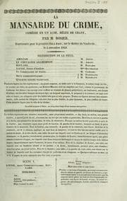 Tapa de La mansarde du crime