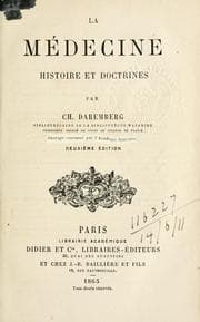 Tapa de La médicine, histoire et doctrines