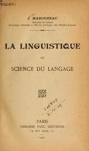 Tapa de La linguistique, ou science du langage
