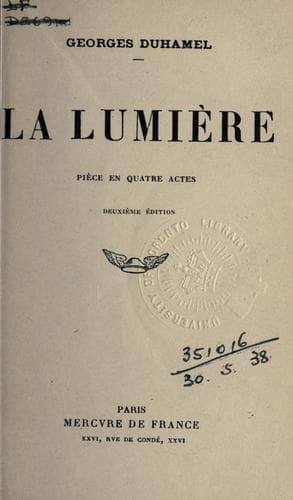 Tapa de La lumière