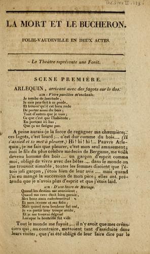 Tapa de La mort et le bûcheron