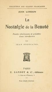Tapa de La nostalgie de la beauté