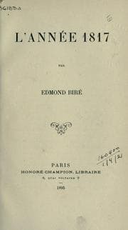 Tapa de L'année 1817