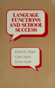 Tapa de Language functions and school success