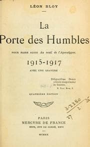 Tapa de La porte des humbles, 1915-1917