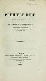 Tapa de La première ride