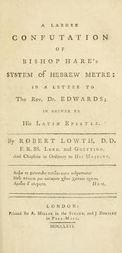 Tapa de A larger confutation of Bishop Hare's system of Hebrew metre, in a letter to the Rev. Dr. Edwards