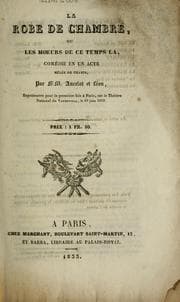 Tapa de La robe de chambre, ou, Les moeurs de ce temps là