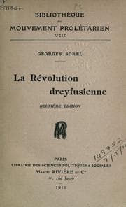 Tapa de La révolution dreyfusienne