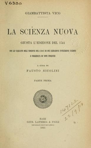 Tapa de La scienza nuova