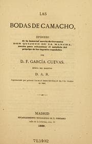 Tapa de Las bodas de Camacho
