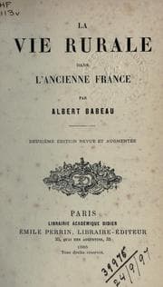 Tapa de La vie rurale dans l'ancienne France