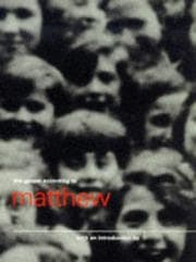 Tapa de The gospel according to Matthew