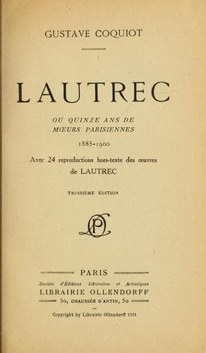 Tapa de Lautrec