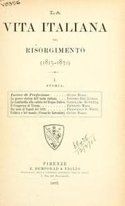 Tapa de La Vita italiana nel Risorgimento