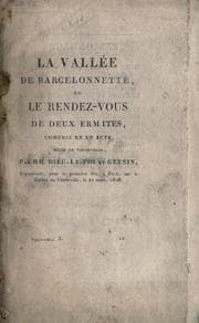 Tapa de La vallée de Barcelonnette, ou, Le rendezvous de deux ermites