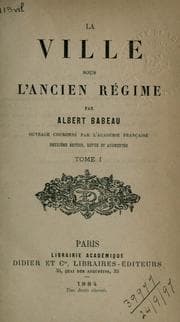 Tapa de La ville sous l'ancien régime