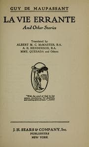 Tapa de La vie errante and other stories