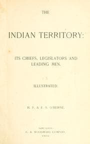 Tapa de Leaders and leading men of the Indian Territory