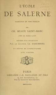 Tapa de L'École de Salerne