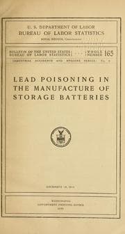 Tapa de Lead poisoning in the manufacture of storage batteries