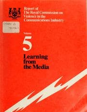Tapa de Report of The Royal Commission on Violence in the Communications Industry