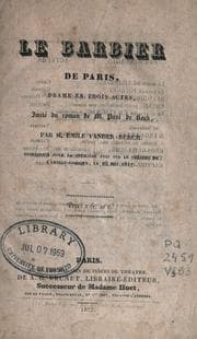 Tapa de Le barbier de Paris