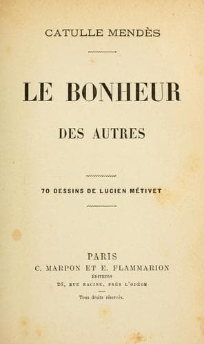 Tapa de bonheur des autres.