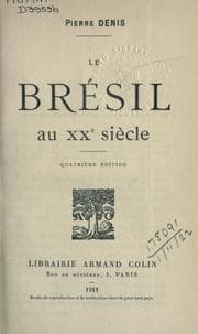 Tapa de Le Brésil au XXe siècle