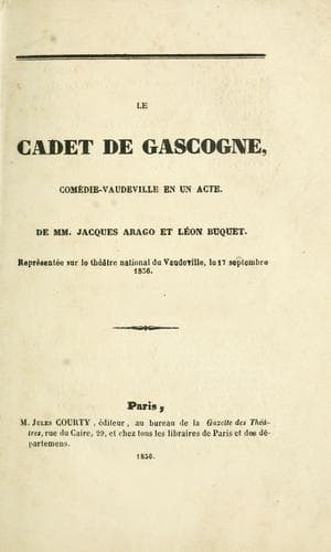 Tapa de Le cadet de Gascogne