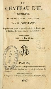Tapa de Le chateau d'If, comédie en un acte et en vaudevilles