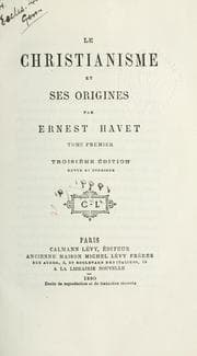 Tapa de Le Christianisme et ses origines