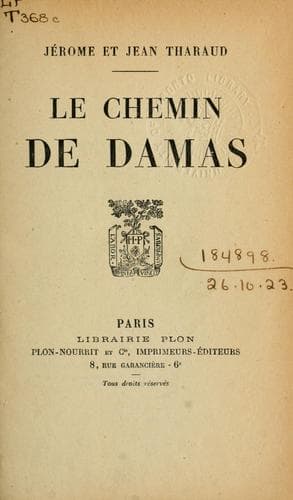 Tapa de chemin de Damas.