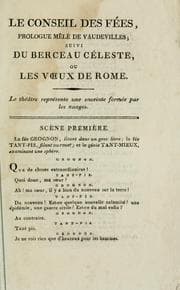 Tapa de Le conseil des fées