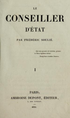 Tapa de Le conseiller d'état.