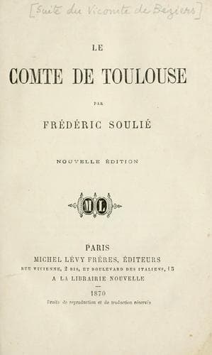 Tapa de Le comte de Toulouse.