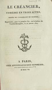 Tapa de Le Créancier