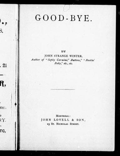 Tapa de Good-bye