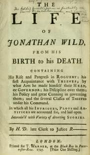 Tapa de The life of Jonathan Wild, from his birth to his death