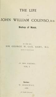Tapa de The life of John William Colenso, Bishop of Natal