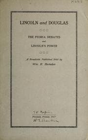 Tapa de Lincoln and Douglas
