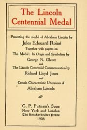 Tapa de The Lincoln centennial medal