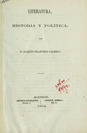 Tapa de Literatura, historia y politica