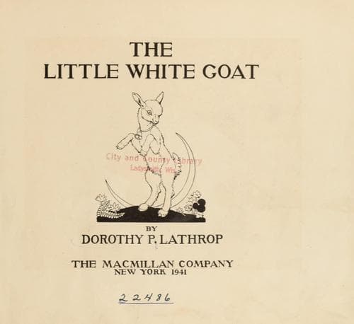 Tapa de The little white goat