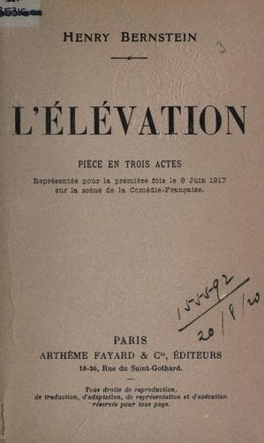 Tapa de L'élévation